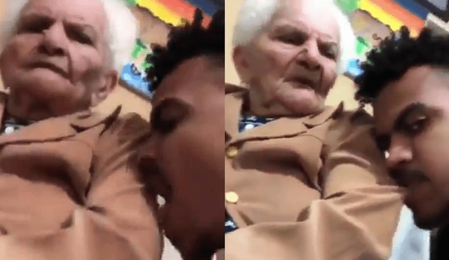 Facebook Viral: Mordió el brazo de su abuela y ella le dio una dura lección [VIDEO]