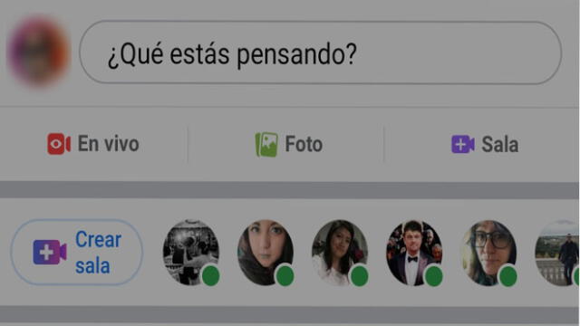 Messenger Rooms en la red social Facebook.