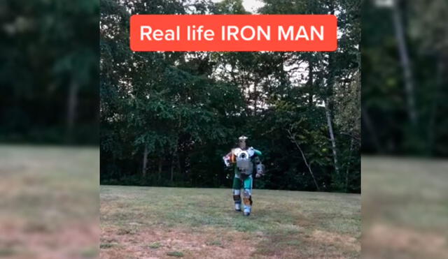 Brandon pasó ocho años construyendo la armadura de Iron Man. Foto: YouTube/Techmaster_2020