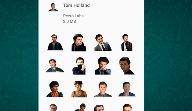 WhatsApp: Tom Hollard, actor de Spiderman, tiene stickers especiales y así podrás obtenerlos todos