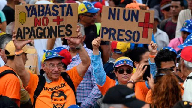 Crisis en Venezuela. Foto: AFP.