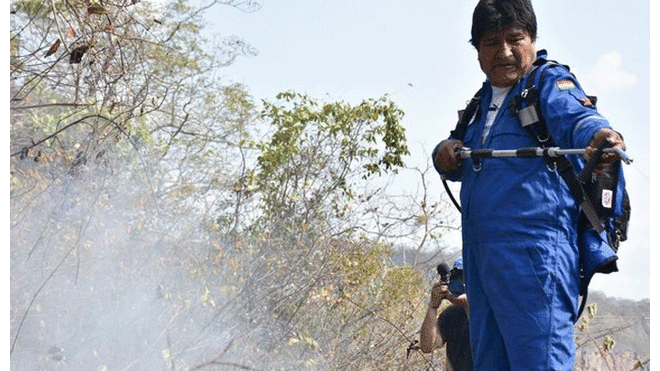 Evo Morales se pierde en la selva al intentar apagar incendios forestales [VIDEO]