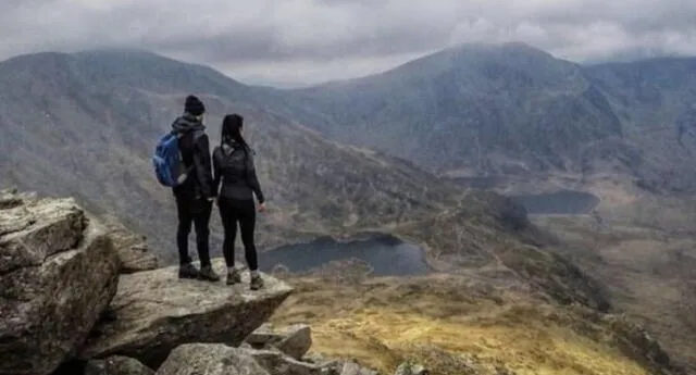 La pareja estaba en el Peak District con la familia de la joven. Foto: Difusión.