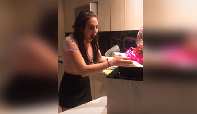 Desliza para ver más imágenes de esta tierna escena en la que una joven recibe a su primera mascota. Foto: captura de TikTok
