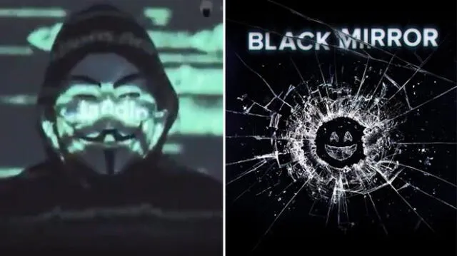 Black Mirror y Anonymous tendencia en redes sociales - Crédito: Netflix // Difusión