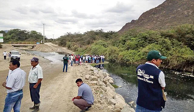 Comuneros evalúan retomar protestas por contaminación que sufre el río Olmos
