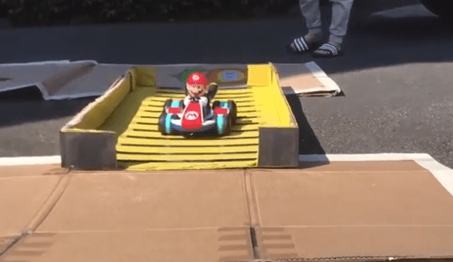En Facebook se hizo viral el increíble circuito de Mariko Kart que un padre construyó para su hijo.