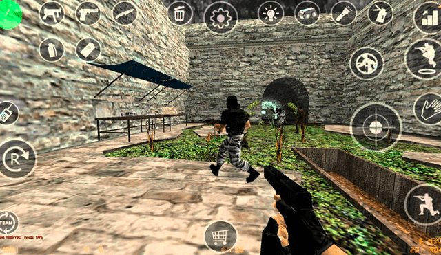 Conoce cómo jugar la versión oficial de Counter-Strike 1.6 desde tu teléfono Android. Fotocaptura: YouTube.