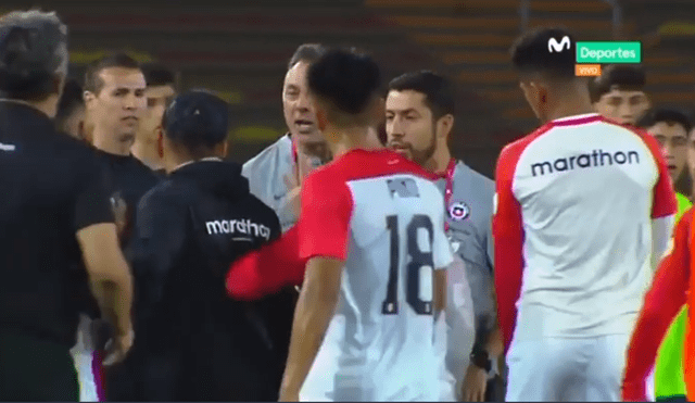 Perú vs Chile: Jugadores casi se van a las manos al final del encuentro [VIDEO]