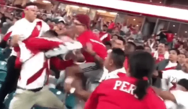 Facebook: hinchas peruanos se pelean en el partido ante Croacia [VIDEO]