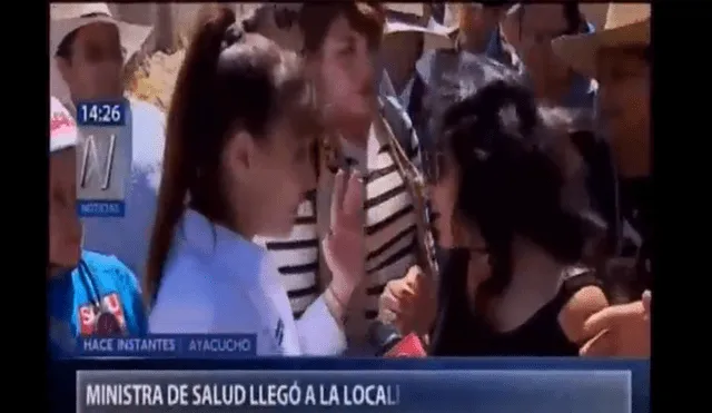 Ayacucho: Ministra de Salud pasó incómodo momento con pobladores tras intoxicación masiva [VIDEO]