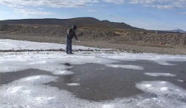 Arequipa: Población de Patahuasi soportó temperatura de 11 grados bajo cero