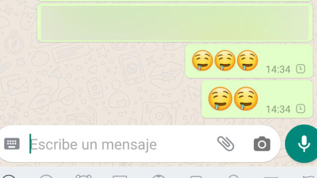 El significado del emoji de WhatsApp de la carita babeando.