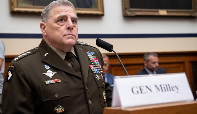 General Mark Milley, Chairman of the Joint Chiefs of Staff, testifies on the department's fiscal year 2022 budget request during a House Armed Services Committee hearing on Capitol Hill in Washington, DC, on June 23, 2021. (Photo by SAUL LOEB / AFP)