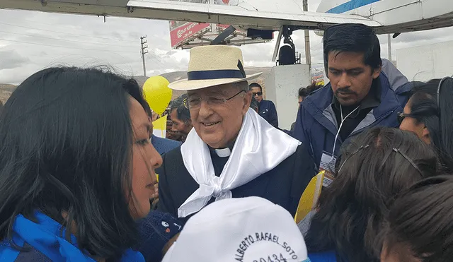 Cardenal Pedro Barreto retornó a Huancayo esta mañana [VIDEO]