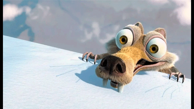 Scrat, la ardilla de "La era de hielo" tendría su origen en Argentina, según científicos. Foto: difusión