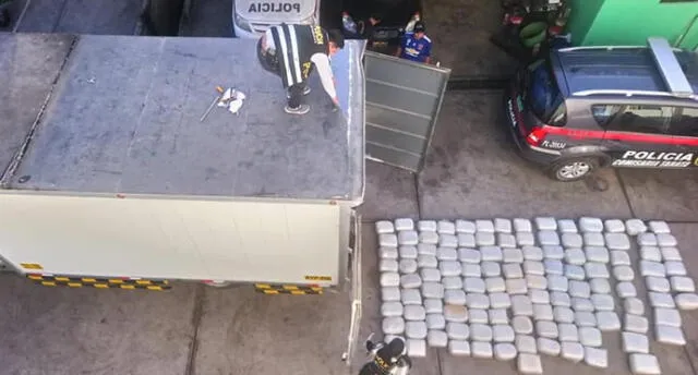 Tacna: Intervienen camión que trasladaba un cuarto de tonelada de marihuana 