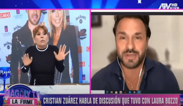 Magaly Medina pelea en vivo con Christian Zuárez y asegura que él solo busca dinero de Laura Bozzo