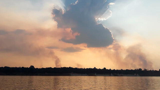 Entre enero y 19 de agosto de 2019 se han registrado 72.843 focos de incendios forestales en Brasil. Créditos: EFE