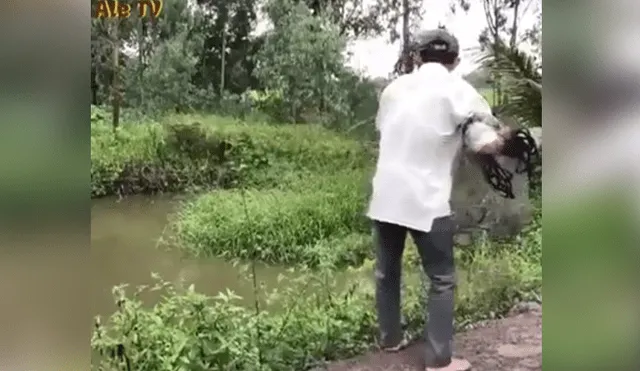 YouTube viral: misterioso lago fue visitado por pescador que arrojó sus redes y atrapó esto [VIDEO]