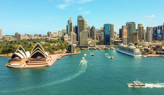 Australia: se ubica como el segundo país que mejor remuneración ofrece: US$ 1.923