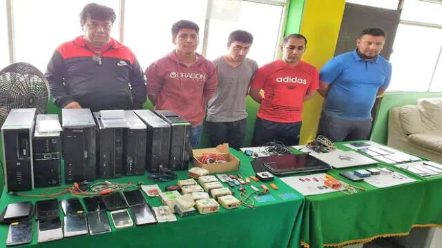 Chimbote: capturan a “Los Anonimus” por comercializar y desbloquear celulares robados