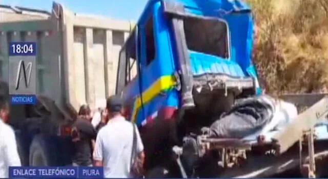 Piura: tráiler se volcó y deja 3 muertos en Sullana [VIDEO]