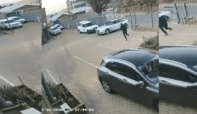Facebook: chofer 'trolea' a ladrones que estaban a punto de robarle su auto [VIDEO]