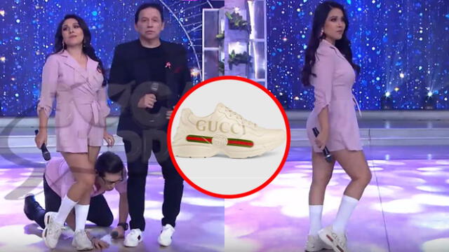 Tula Rodríguez organiza pollada bailable para comprar zapatillas Gucci