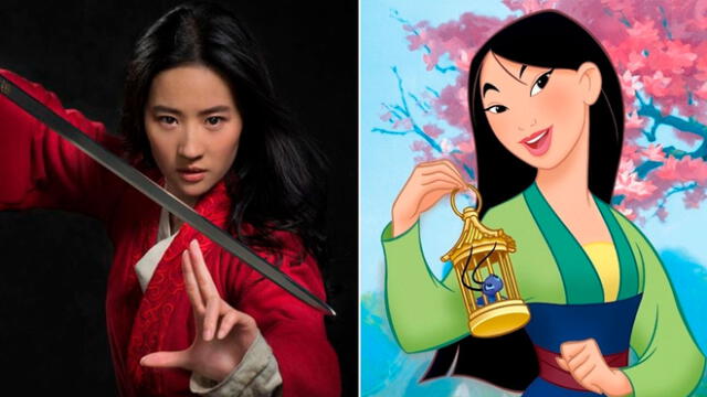 Diferencias con Mulan versión animada y live action. Créditos: Composición