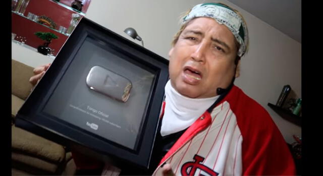 Tongo recibió reconocimiento de YouTube, por su desempeño como youtuber [VIDEO]