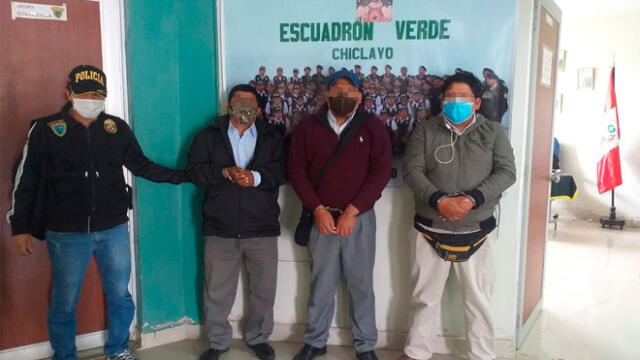 Tres personas fueron intervenidas por presunta estafa en Chiclayo. (Foto: PNP)