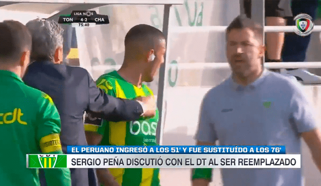 Sergio Peña casi se va a los golpes con su DT tras ser cambiado en menos de 30 minutos [VIDEO]