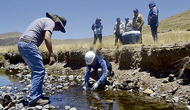 OEFA confirma que quebrada Lluchusani en Puno está contaminada