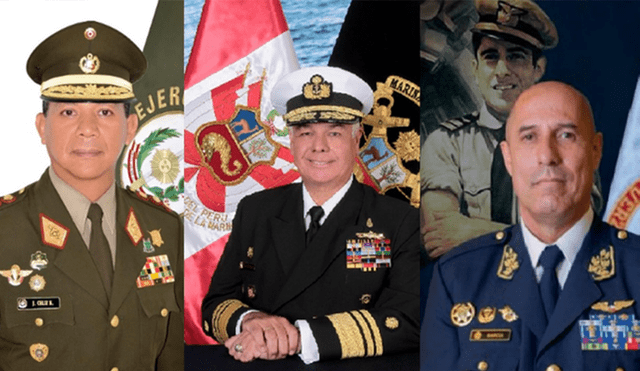 Ejecutivo releva a comandantes generales del Ejército, la Marina, la FAP y el Comando Conjunto