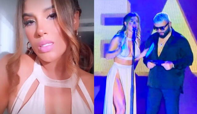 Yahaira Plasencia anuncia el ganador a mejor artista andino en los Premios Heat 2020. Foto: composición Instagram / HTV