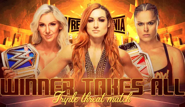 Wrestlemania 35: Becky Lynch venció a Ronda Rousey y Charlotte Flair y se coronó campeona de WWE