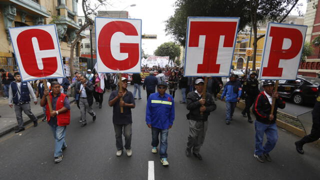 CGTP: Es momento de salir a rechazar la dictadura de Fuerza Popular