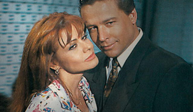 María Sorté y Alfredo Adame en la telenovela De frente al sol (1992). Crédito: Pinterest