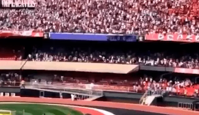 Hincha del Sao Paulo se cayó de las gradas del estadio Morumbí en partido que disputaba el 'tricolor' ante el Gremio por el Brasileirao.