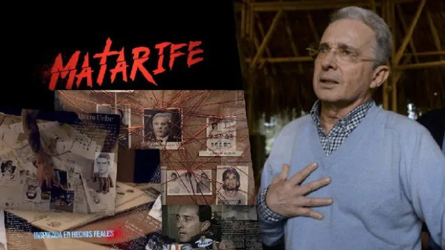 Serie Matarife y Álvaro Uribe. Foto: Mal Salvaje