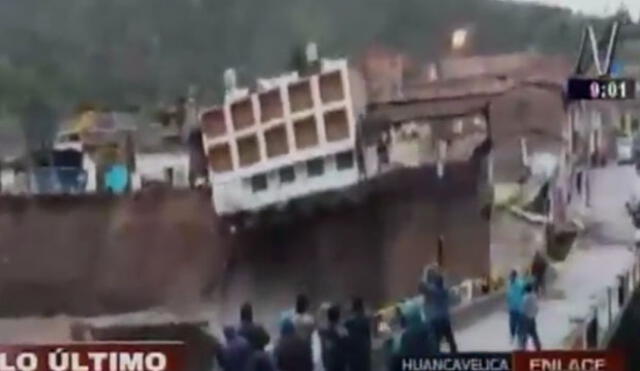 Huancavelica: río Sicra se desborda y provoca colapso de hotel | VIDEO