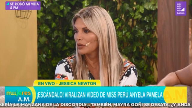 Jessica Newton le pidió a Anyella Grados entregar la corona del Miss Perú [VIDEO]