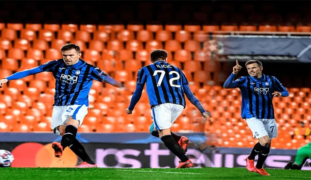 Ilicic fue la gran figura del encuentro luego de marcar los cuatro goles para que el Atalanta clasifique a los cuartos de final de la Champions League. Foto: Difusión.