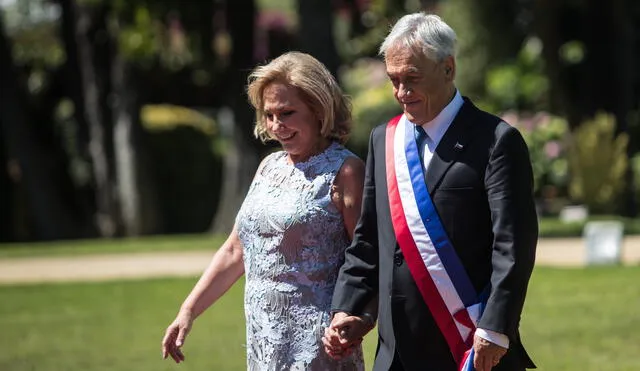 Primera dama y presidente de Chile. Foto: AFP.