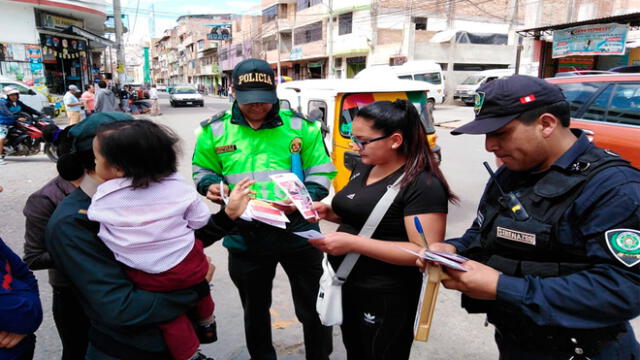 Cajamarca: Policía ejecutó el plan de sensibilización “Sin violencia”
