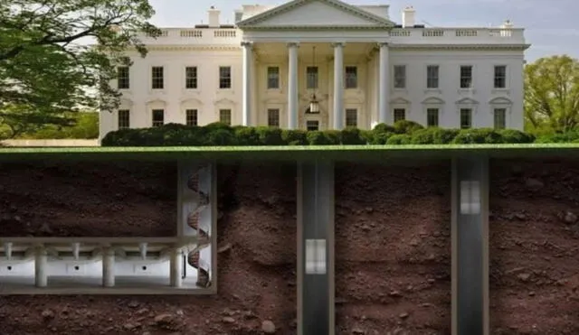 El búnker subterráneo de la Casa Blanca se encuentra ubicada en el ala este de la edifiación.
