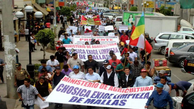 Pobladores de Chosica marcharon para exigir trabajos de prevención de huaicos 