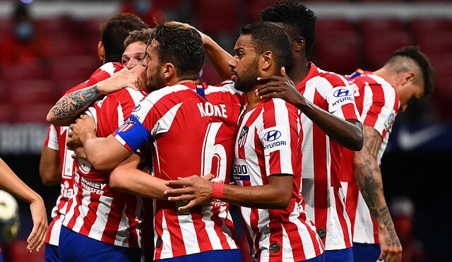 Atlético de Madrid sumó su cuarta victoria al hilo y llegó a los 58 puntos en LaLiga. Foto: AFP.