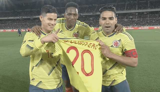 Colombia vs Japón: Falcao anotó el 1-0 y se lo dedicó a Juanfer Quintero [VIDEO]